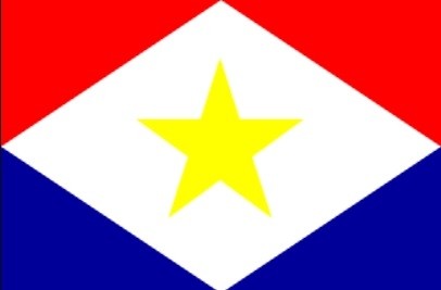 Vlag Nederlands Caribische eiland Saba 30x45cm