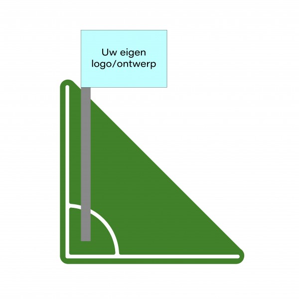 Cornervlag bedrukken