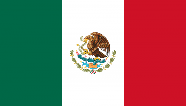 Grote vlag Mexico 200x300cm