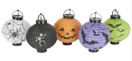 5 stuks lampionnen met ledlicht, diameter 20cm