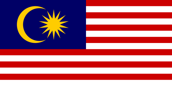 Vlag Maleisië 70x100cm