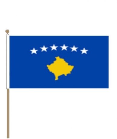 Zwaaivlag Kosovo 15x22,5cm