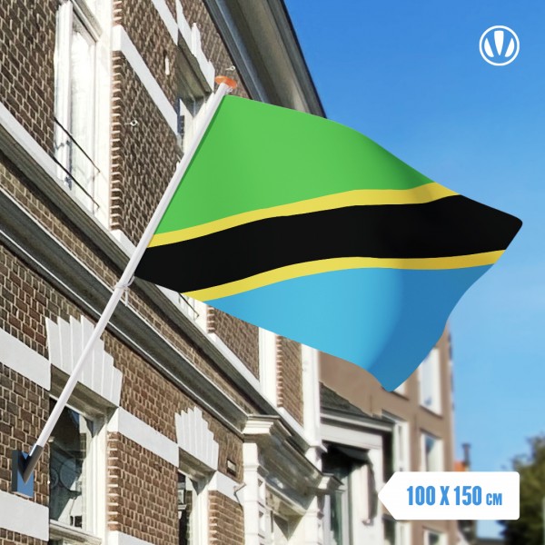 Vlag Tanzania 100x150