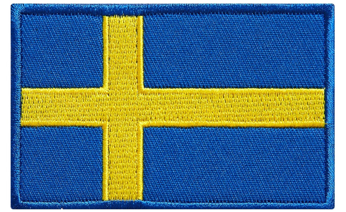 Zweedse vlag patch voor op kleding voordelig kopen bij Vlaggenclub!