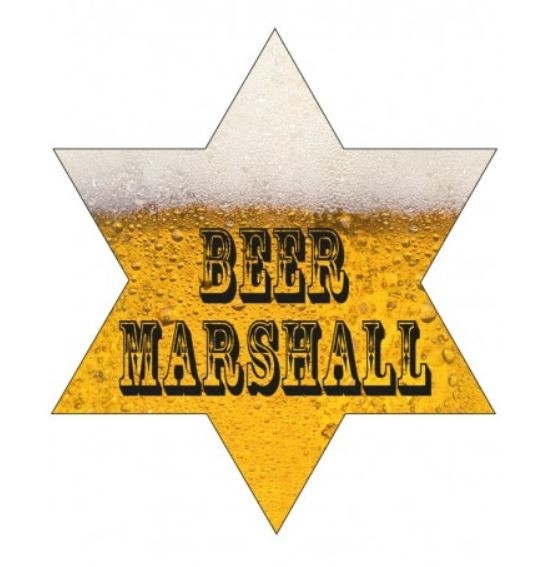 Bier Marshall broche met LED