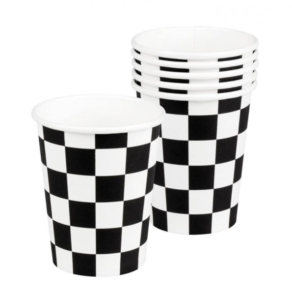 6 Race bekertjes 25 cl