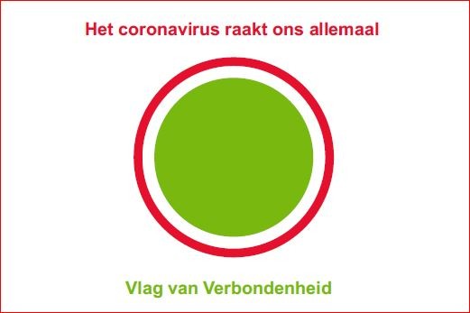 Vlag van Verbondenheid Ondersteuning 70x100cm