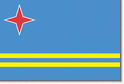 vlag Aruba | Arubaanse vlaggen gastenvlag 30x45cm