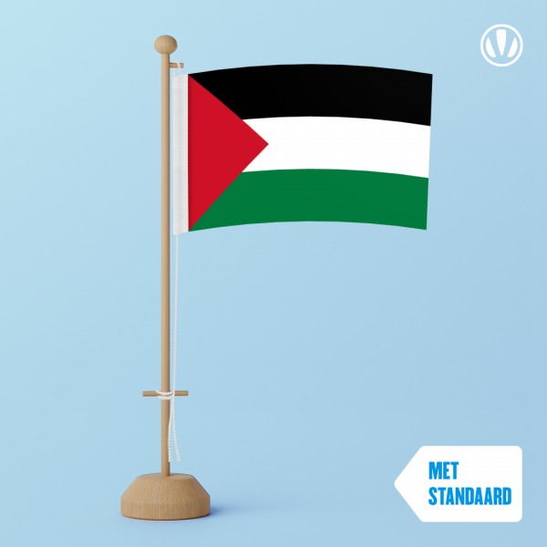 Tafelvlag Palestina met standaard