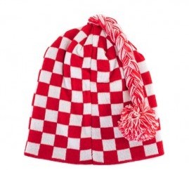 Muts Brabants Bont rood/wit geblokt