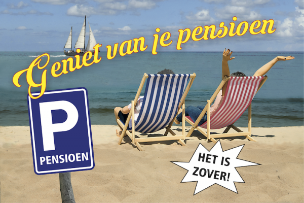 Pensioen vlag 120x180