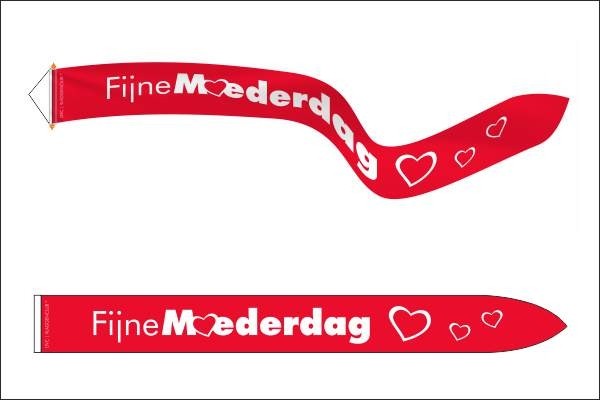 Fijne Moederdag wimpel 25x300cm