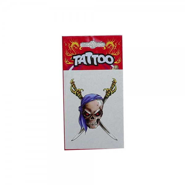 Tattoo Pirate Blue Bandana
