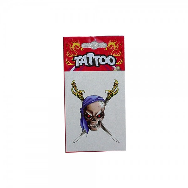 Tattoo Pirate Blue Bandana