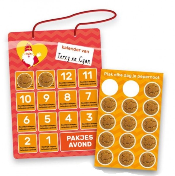 Sinterklaas Aftelkalender Pakjesavond