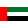 Vlag verenigde arabische emiraten VAE 100x150cm gevelvlag