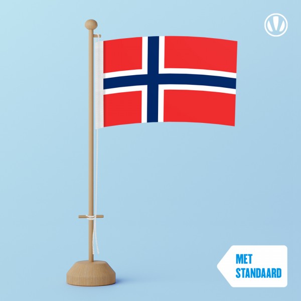 Tafelvlag Noorwegen met standaard