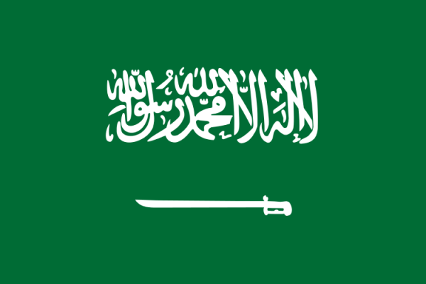 Saudische vlag |  vlaggen Saoedi Arabië 40x60cm gastenvlag