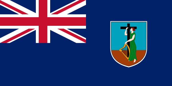 Vlag Montserrat 70x100cm