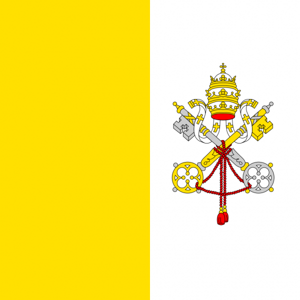 Grote vlag Vaticaanstad 225x350cm