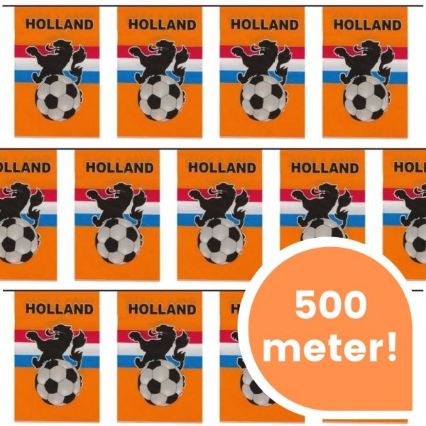 Vlaggenlijn holland met leeuw 500 meter