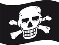 Piratenvlag 60x90cm Piraten vlaggen