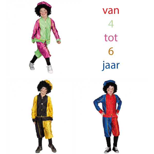 Pietenpak - Luxe | 4-6 jaar 3 verschillende kleuren assorti geleverd