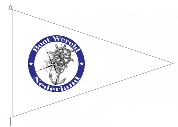Bootvlaggetje Boot Wereld Nederland 20x30cm