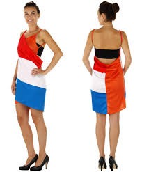 Wikkel jurk Nederlandse vlag EK | WK en Koningsdag S/M