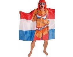 Oranje vlag poncho Nederland Maid Oranje EK | WK en Koningsdag 150x100 cm