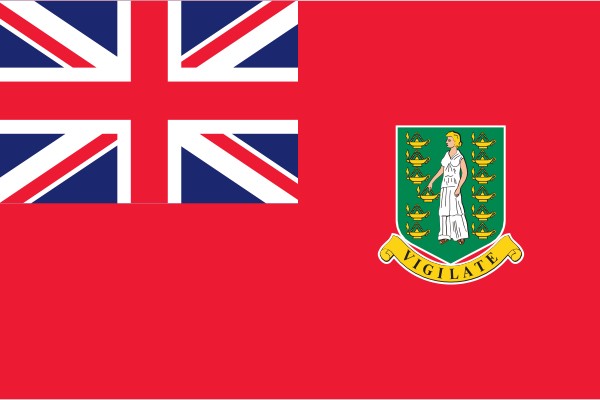 vlag Britse Maagden eilanden Koopvaardijvlag 100x150cm Red Ensign