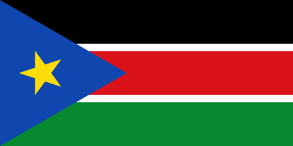 Vlag Zuid Soedan 70x100cm