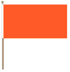 Zwaaivlag oranje 15x22,5cm