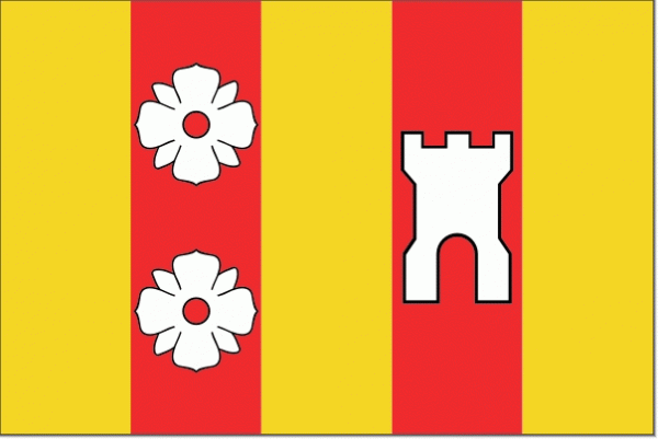 Vlag gemeente Rozenburg 100x150cm Rozenburgse vlaggen