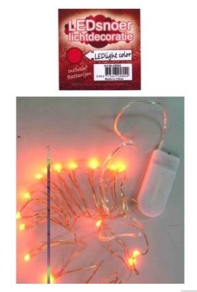 Led lichtsnoer rood 2m