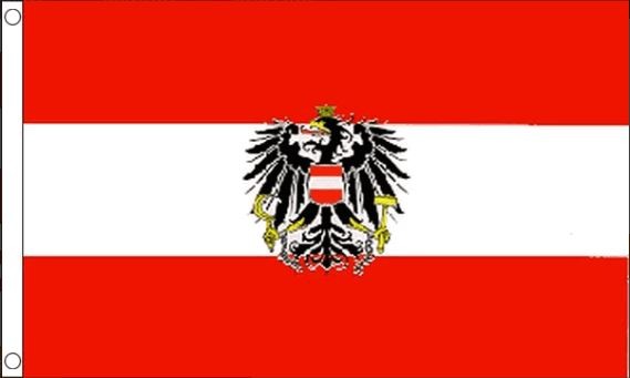 Vlag Oostenrijk met wapen 60x90cm