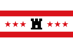 Vlag Drenthe 40x60cm