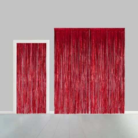 Rood deurgordijn | B1 Brandvertragend