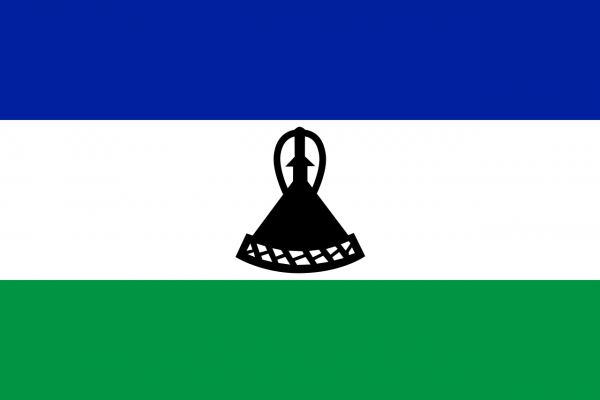 Vlag Lesotho 100x150cm Glanspoly