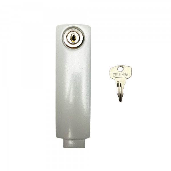 Afdekplaat en slot voor aluminium anti diefstal mast