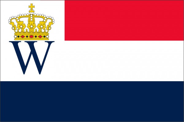 Koninklijke Watersport Vlag 70x100cm Oud hollands blauw