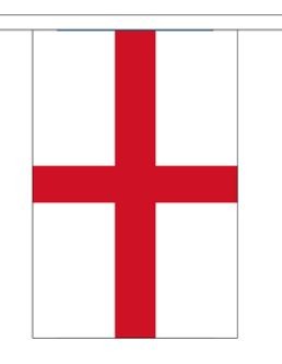 Vlaggenlijn Engeland, St. George's Cross stof 3m