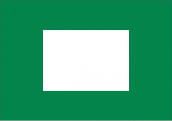 Sleepvlag 370x100cm Finish vlag groen