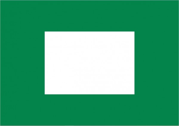 Sleepvlag 370x100cm Finish vlag groen