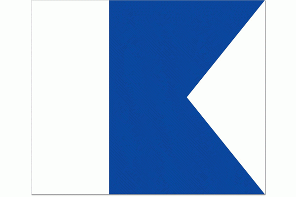 Seinvlag A 37x45cm Duikvlag
