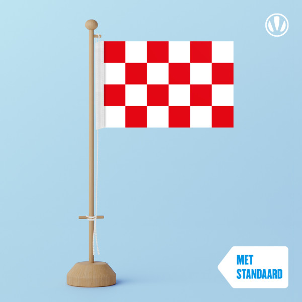 Tafelvlag Brabant 10x15cm met standaard