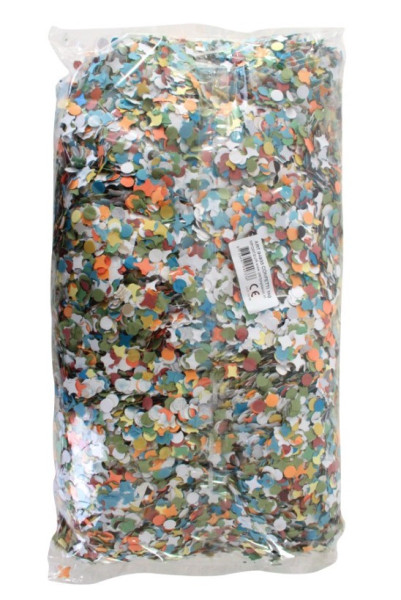 Confetti Carnaval kantig bont zak 1 kilo