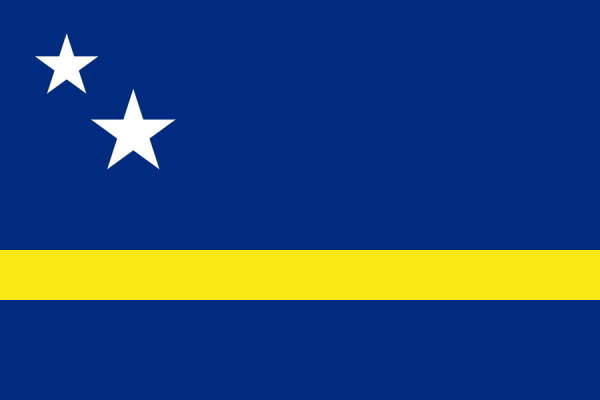 vlag Curaçao 70x100cm | Curaçaose vlaggen kopen gastenvlag