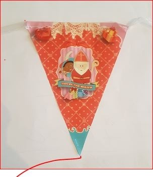 mini vlaggenlijn Sinterklaas 3m vintage