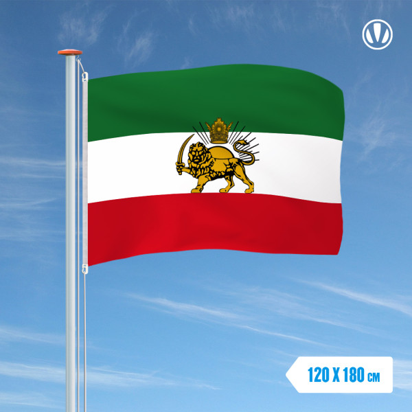 Koninklijke Iran vlag 120x180cm
